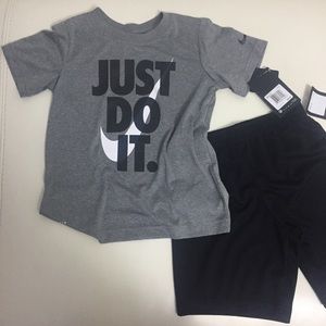 matching nike shorts and top
